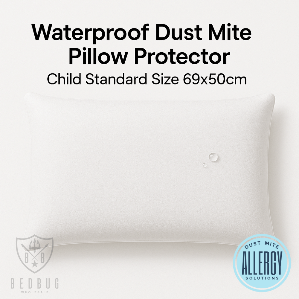 Waterproof Dust Mite Pillow Protector | Child Standard Size 69x50cm