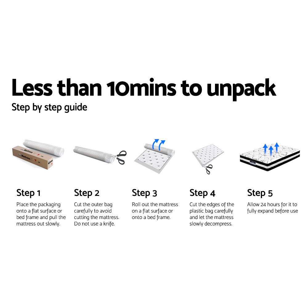 Giselle Bedding Mattress Pillow Top 24cm I Single