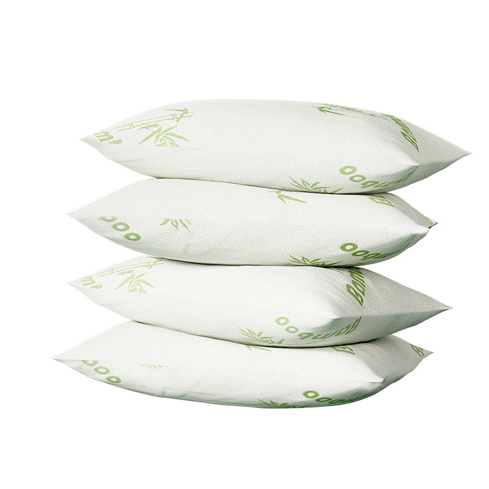Giselle Bedding Bamboo Pillow | 4 Pack | Family Hotel Pack