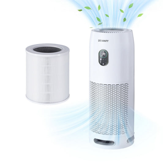 Devanti 4-Stage HEPA Air Purifier with Replacement Filter. Dust Mite Allergy Solutions Australia.