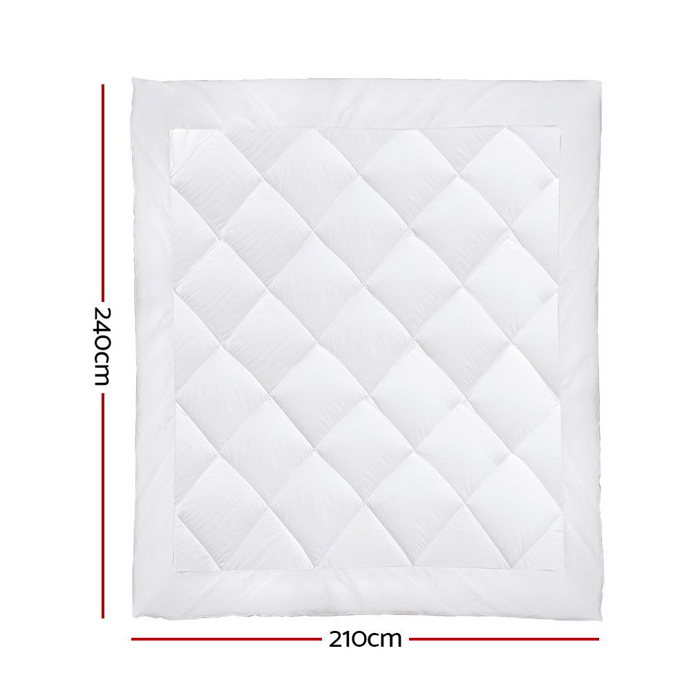 King Size Hypoallergenic Bamboo Microfibre Quilt 400GSM I Dust Mite Allergy Solutions Australia Dust Mite Resistant - Dust Mite Allergy Solutions - Anti dustmite and anti allergy bedding - Hypoallergenic Quilt - Anti allergy comforter - anti dustmite duvet - Anti dustmite hypoallergenic