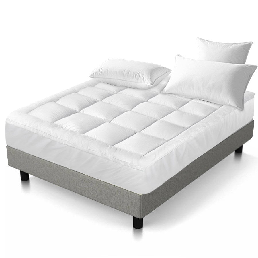 1000GSM Bamboo Pillowtop Mattress Topper | 5cm | Queen | Giselle Bedding