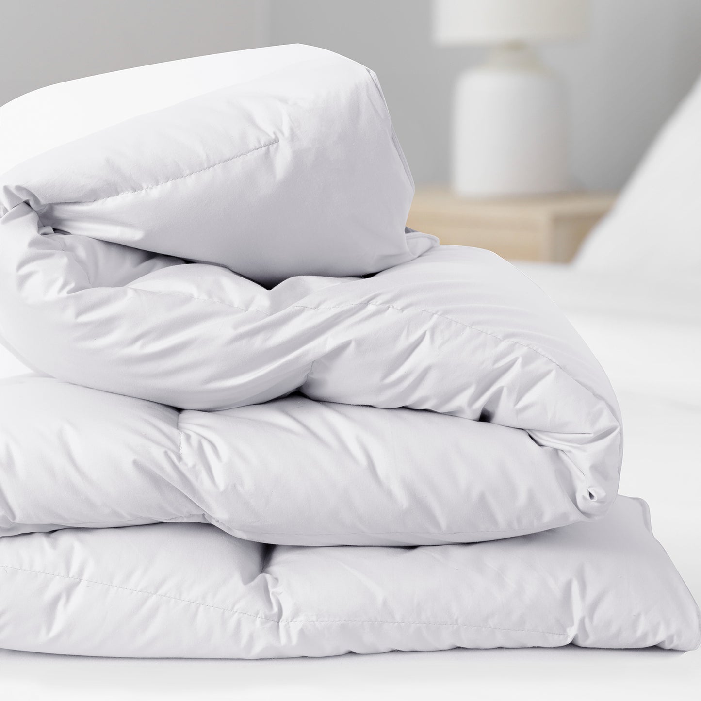 Royal Comfort 800GSM Silk Blend Quilt Duvet Ultra Warm Winter Weight - Queen - White