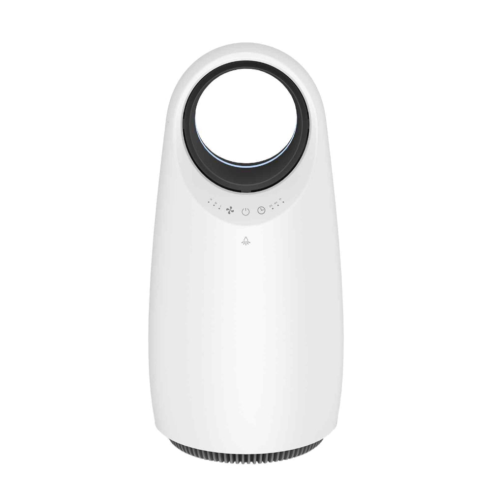 Dust Allergy Ultra Quiet Eco Flow Air Purifier for Dust Mite Allergy WI-FI Control HEPA Filter White