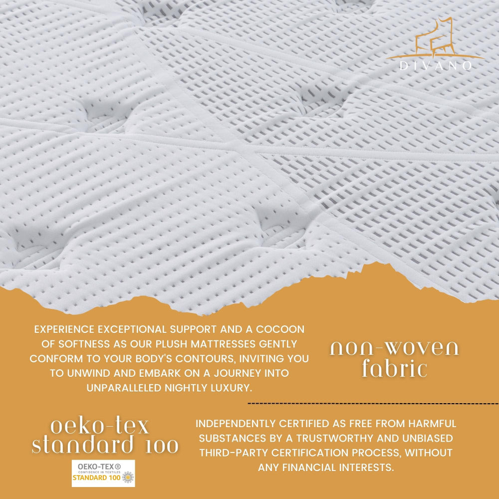 Plush Top Luxury Mattress I Pocket Spring I SINGLE I 28cm Free Shipping - Dust Mite Allergy Solutions - Hypoallergenic mattress, Anti-allergy mattress, OEKO-TEX certified mattress, Certipur-US foam mattress, Dust mite resistant mattress, Pocket spring mattress, Plush mattress, Allergy-friendly mattress, Breathable mattress, King size mattress, Queen size mattress, Double size mattress, King single mattress, Single size mattress, Eco-friendly mattress, Chemical-free mattress, Comfortable mattress