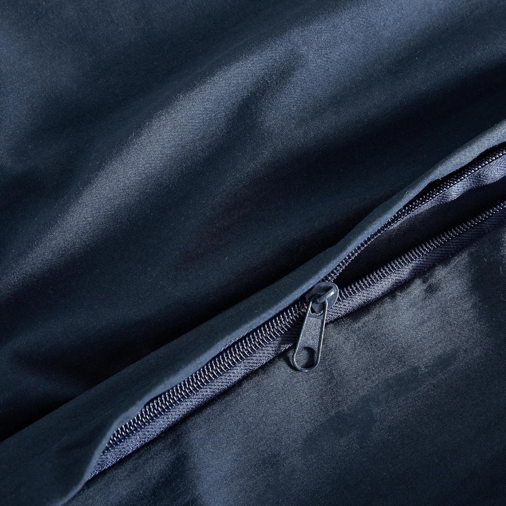 navy queen quilt cover with zipper