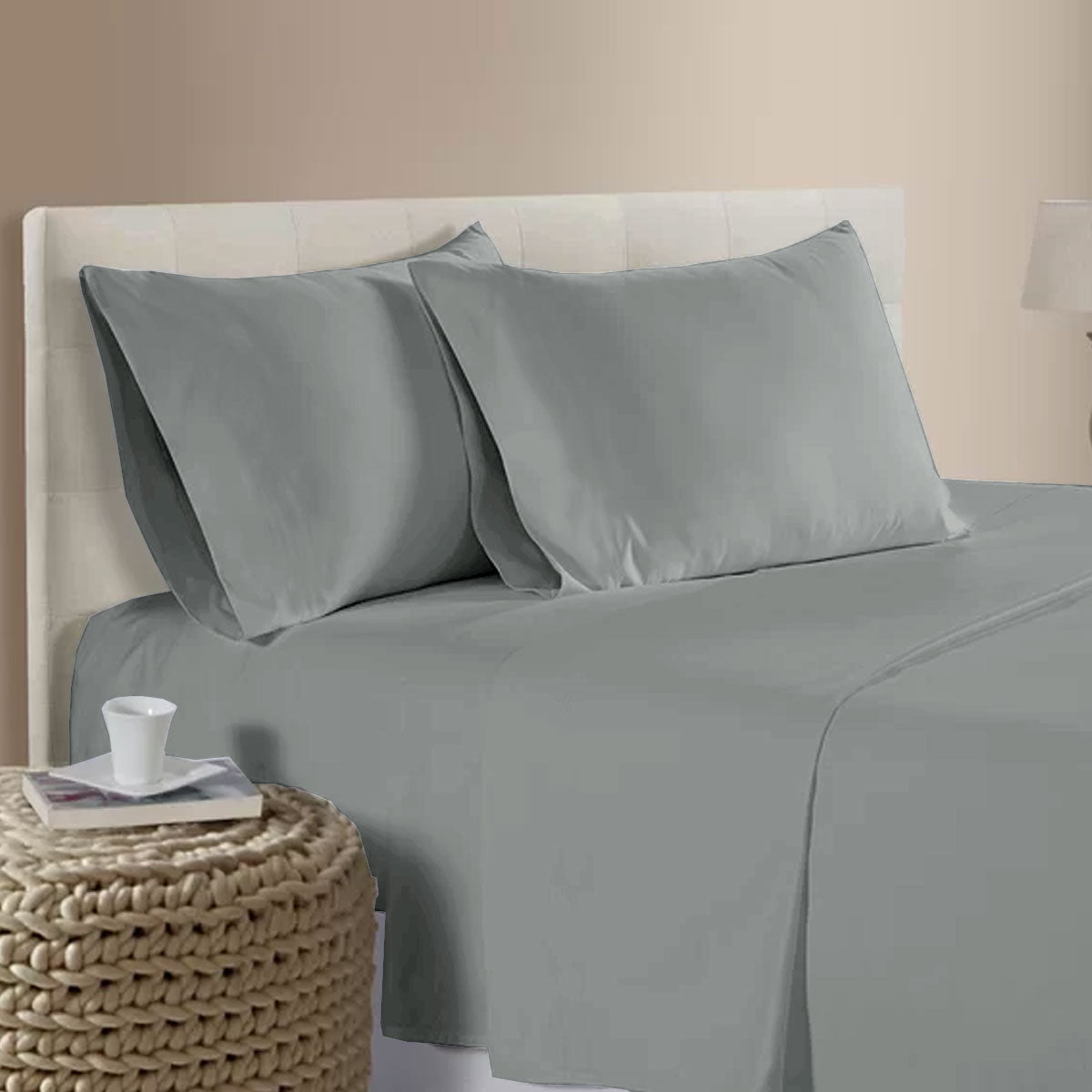 400TC Bamboo Cotton Sheet Set | Queen | Grey