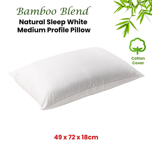 Bianca Bamboo Blend Hypoallergenic Medium Profile Pillow - Dust Mite Allergy Solutions