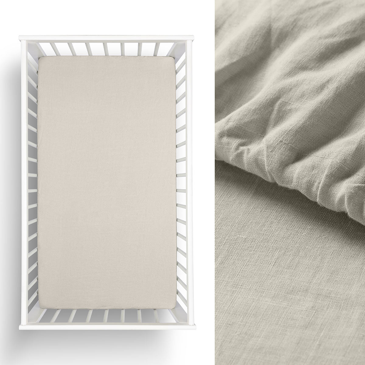 Natural 100% Hemp Cot Fitted Sheet - Dust Mite Allergy Solutions