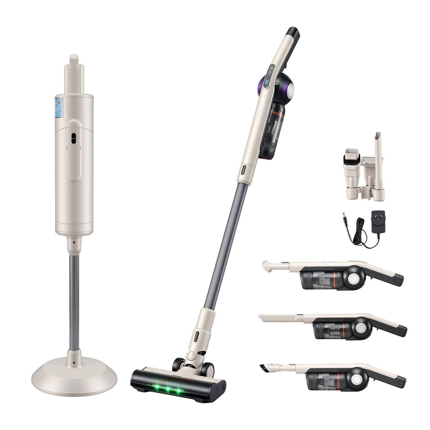 Devanti HEPA Vacuum with Auto-Empty Dust Station — 40-Min Runtime | AU