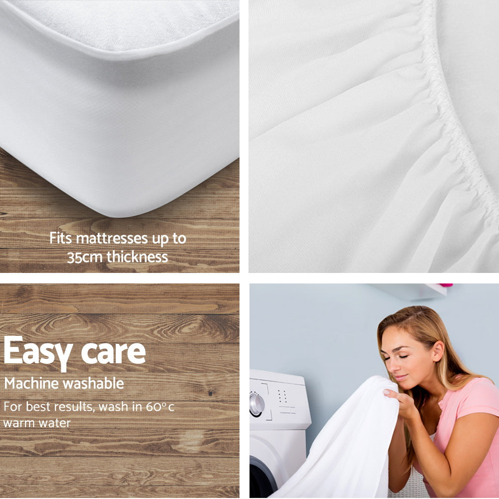 Waterproof Bamboo Mattress Protector Giselle Bedding