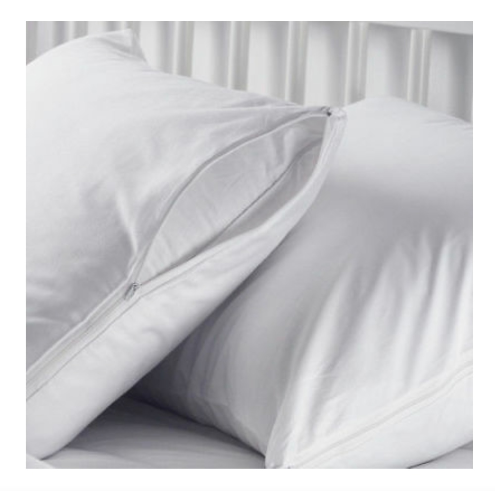 Dust Mite Allergy 100% Cotton Pillow Protector Standard/Queen 
