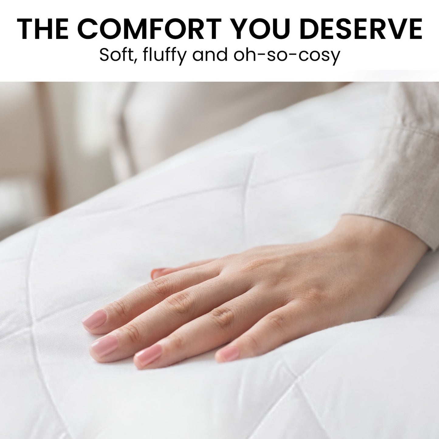 King Size Hypoallergenic Bamboo Microfibre Comforter Quilt 700gsm I Dust Mite Allergy Solutions Australia Dust Mite Resistant - Dust Mite Allergy Solutions - Anti dustmite and anti allergy bedding - Hypoallergenic Quilt - Anti allergy comforter - anti dustmite duvet - Anti dustmite hypoallergenic