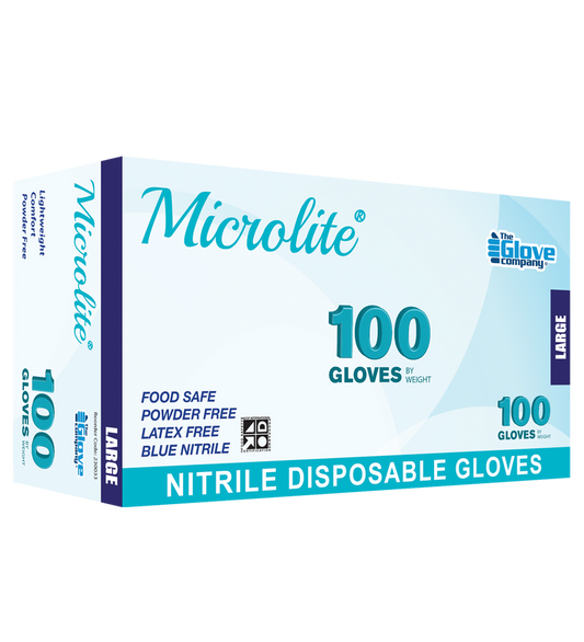 Disposable Medical Gloves I Microlite Nitrile I 100pc I Medium