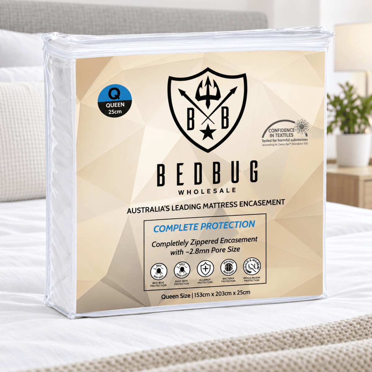 Dust Mite Mattress Protector & Encasement | 100% Cotton | AU