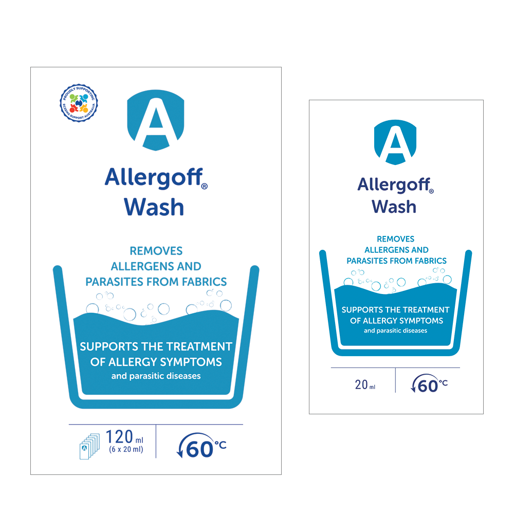 Allergoff Wash Laundry Additive To Reduce Allergens (6 sachets)
