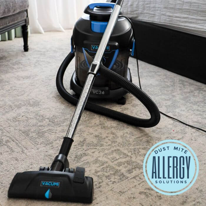 Water Filter Vacuum I VACUMI VC3 Dust Mite Allergy Solutions