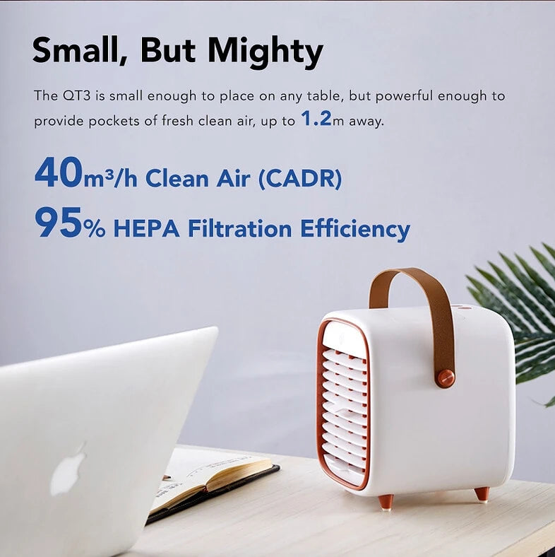 Smart Air QT3 Portable Air Purifier CADR 40 Dust Mite Allergy Solutions