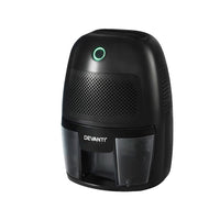 Black dehumidifier with 'Devanti' branding on a white background Devanti 600ml Portable Dehumidifier 