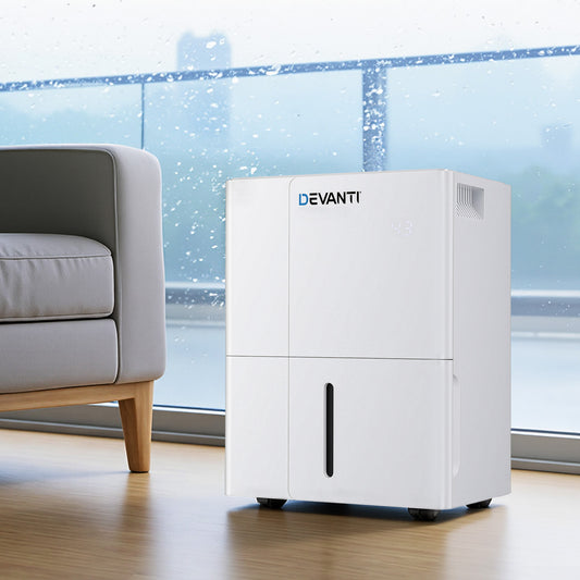 Devanti 30L Dehumidifier 4.7L Tank Home Air Dryer Mould Damp Moisture Control