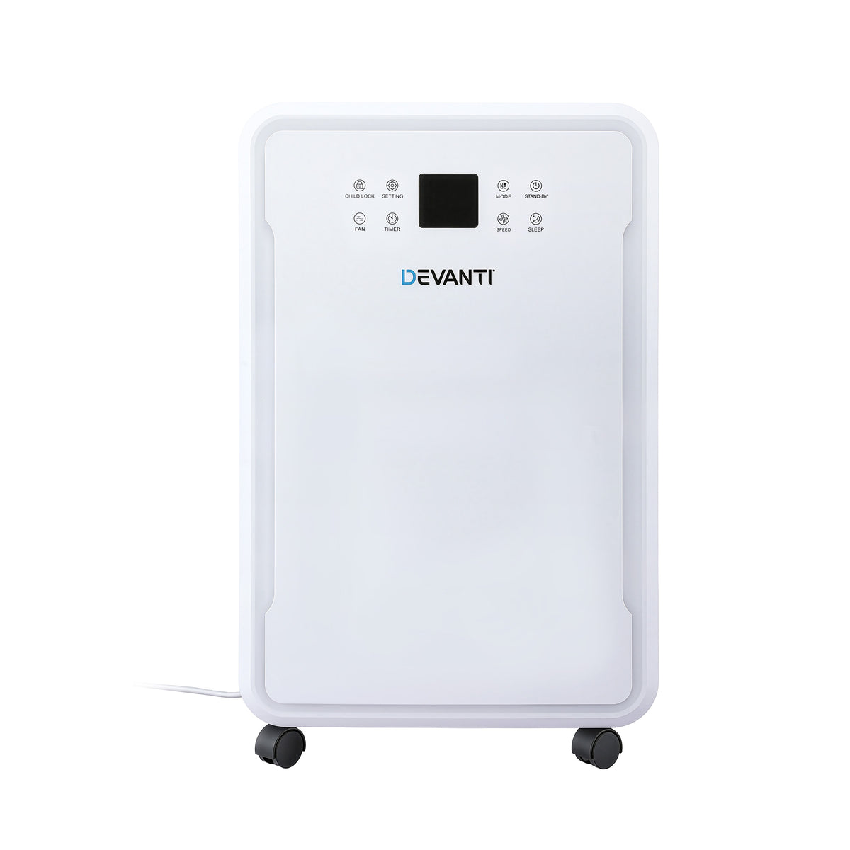 Devanti air purifier on a white background