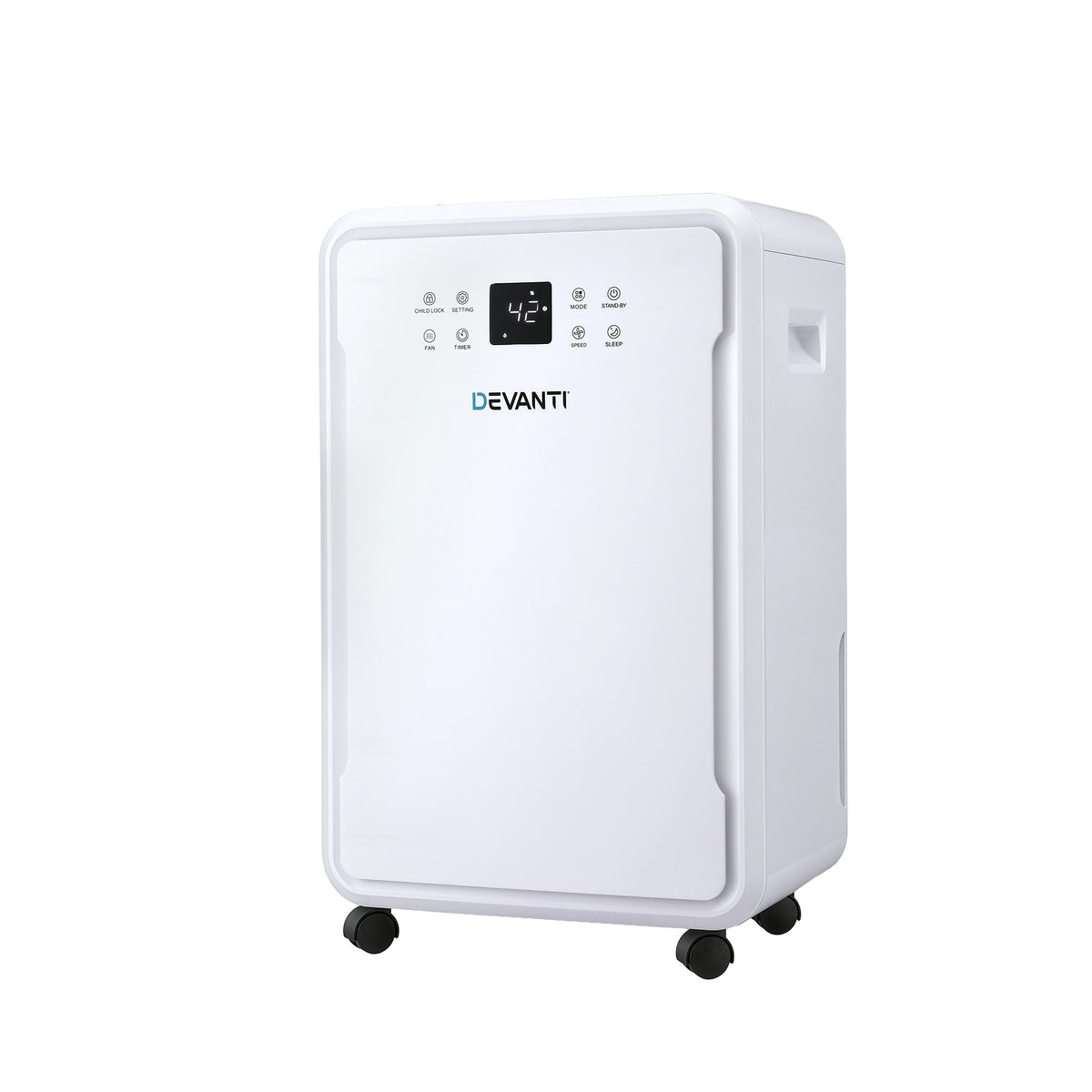 White Devanti dehumidifier on a white background