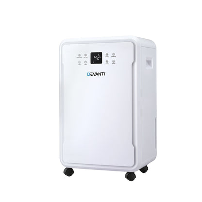White Devanti dehumidifier on a white background