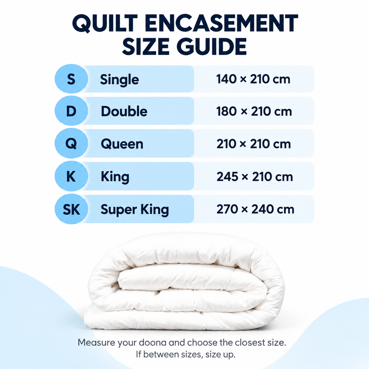 Dust Mite quilt encasement sizing I Dust Mite Allergy Solutions Australia