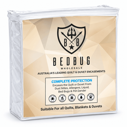 100 % Cotton Dust Mite, Allergy & Bed Bug Doona Protector | Cover | Encasement Dust Mite Allergy Solutions Australia