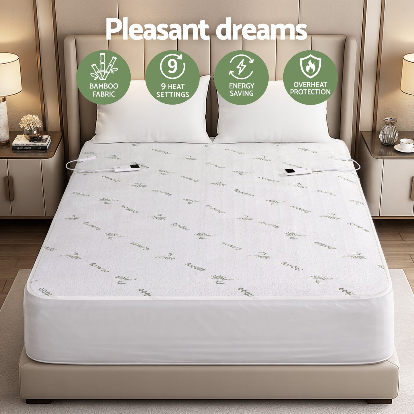 Giselle Electric Blanket | Bamboo Fabric | Fitted | King