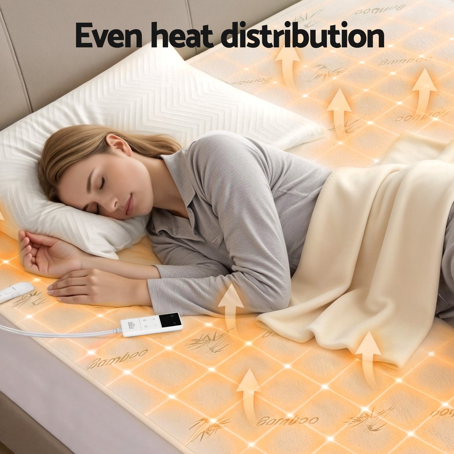 Giselle Electric Blanket | Bamboo Fabric | Fitted | Queen