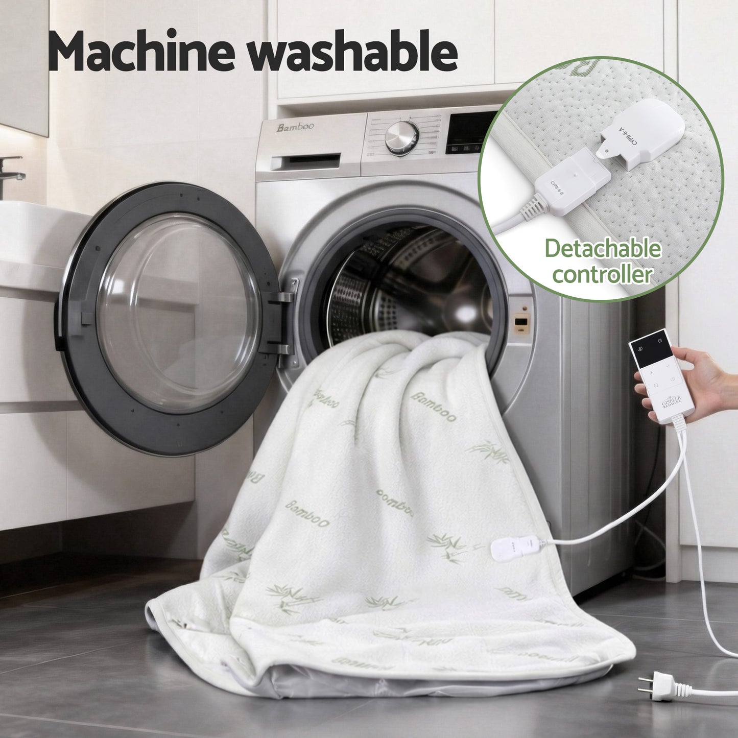 Bamboo Electric Blanket Fitted Heated Underlay | Single