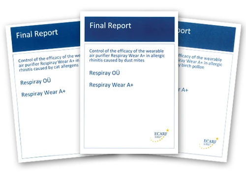 Clinical Trials Results of Respiray Wear A+ - Dust Mite Allergy Solutions Australia