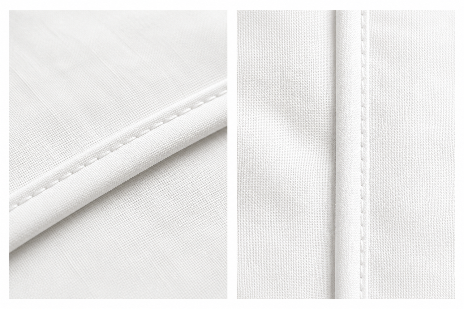 Dust mite covers have enclosed binding seams for protection