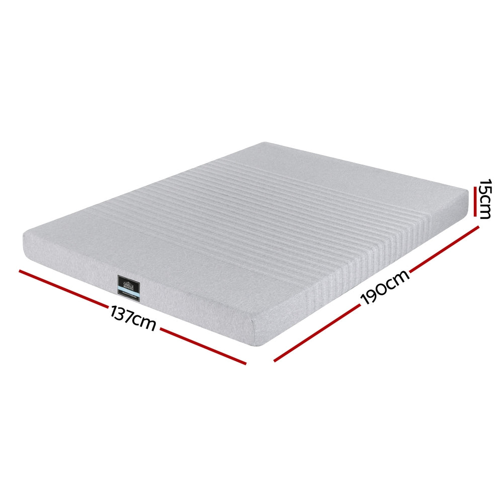 Giselle Bedding NOBLE Series Cool Gel Memory Foam Mattress | Charcoal | 15cm | Double