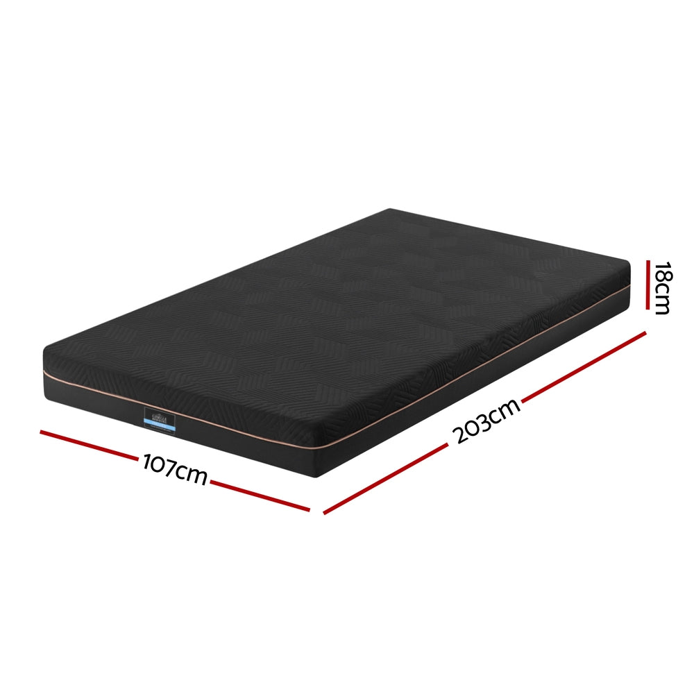 18cm King Single green tea and cool gel memory foam mattress Dust Mite Allergy Solutions Australia