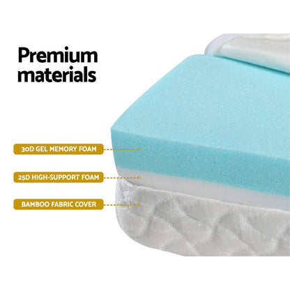 Foldable Baby Cot Mattress | Cool Gel Memory Foam | Bamboo Cover | Portable Tri-Fold