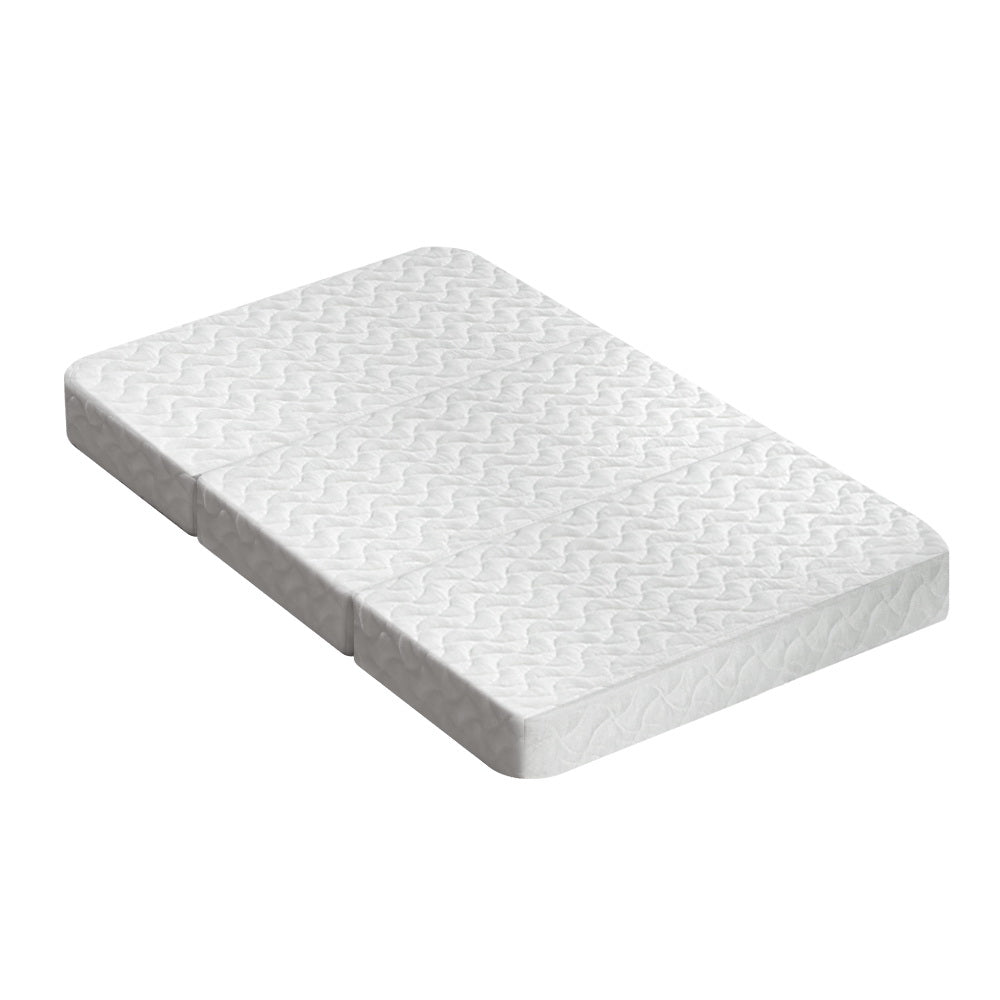 foldable cot mattress, travel baby mattress Australia, 3-fold baby mattress, bamboo cover cot mattress, portable foam mattress for baby, baby travel bed, Giselle foldable mattress, 96.5x67x8 cot mattress, medium firm baby mattress, washable baby mattress cover