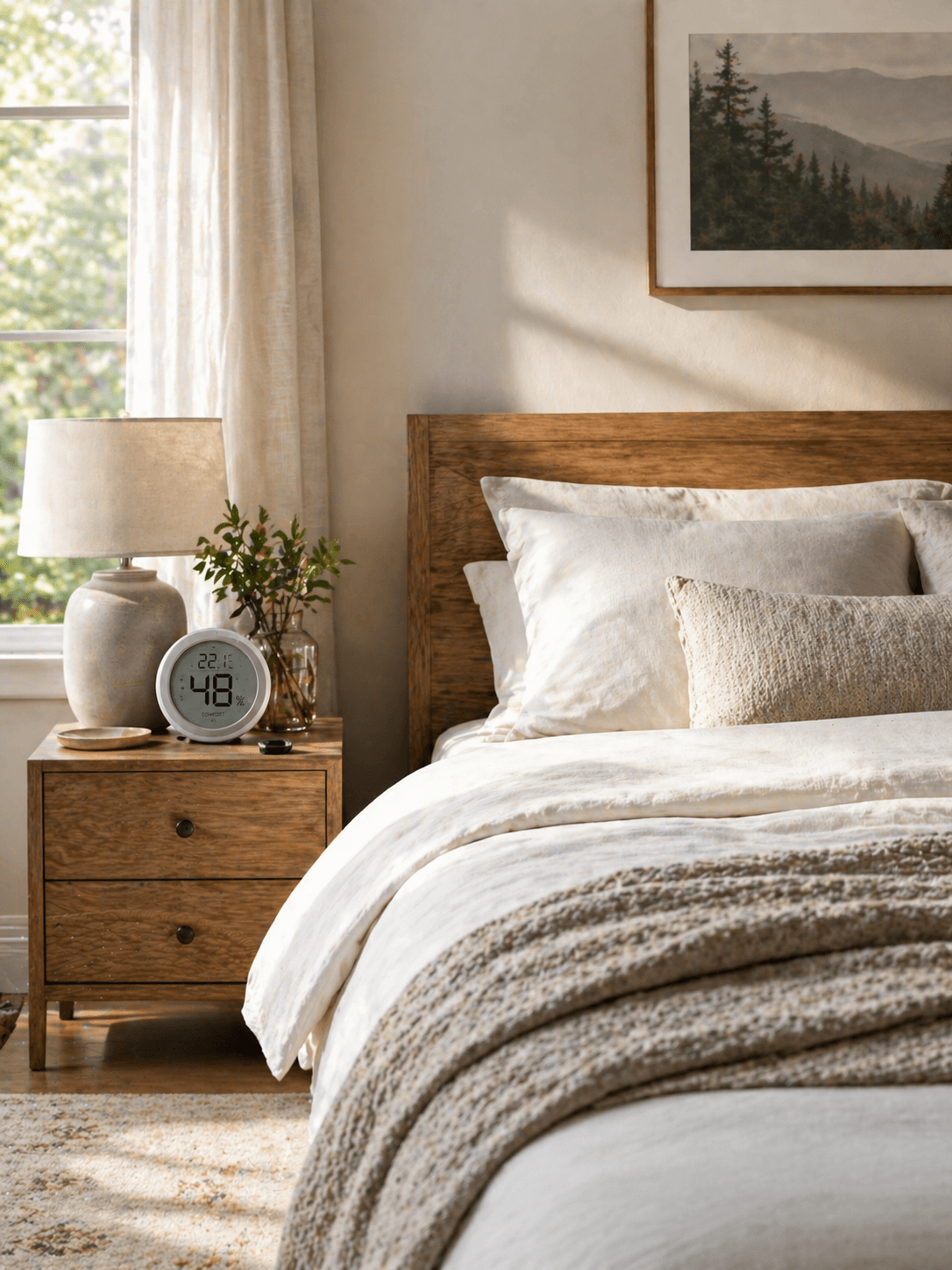 Hygrometer helps monitor air quality in a room