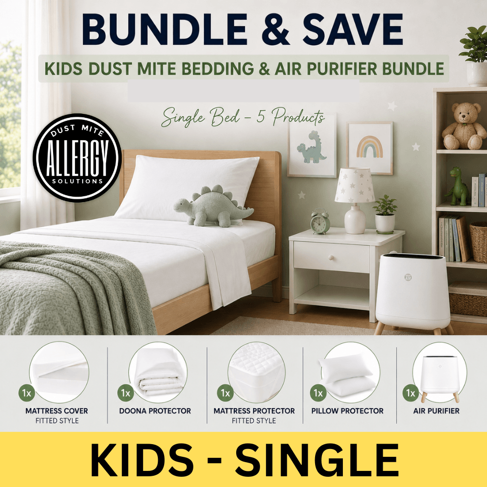 Kids Dust Mite Bedding & Air Purifier Bundle — Single Bed | AU