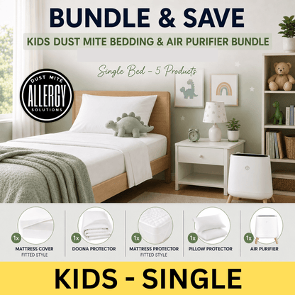 Kids Dust Mite Bedding & Air Purifier Bundle — Single Bed | AU
