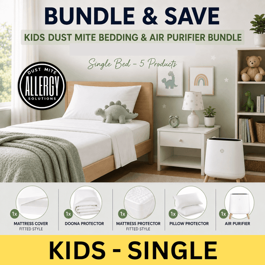 Kids Dust Mite Bedding & Air Purifier Bundle — Single Bed | AU