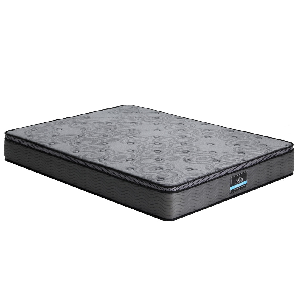 giselle bedding mattress, king size euro top mattress, 26cm thick mattress, medium-firm king mattress, pocket spring mattress, motion isolation mattress, breathable knitted fabric mattress, hypoallergenic king mattress, memory foam support mattress, 6-turn coil mattress, edge support king mattress