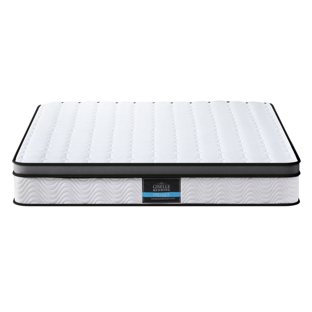 king size mattress, cool gel memory foam, 25cm mattress, Giselle Bedding Sorrento, hypoallergenic mattress, medium-firm mattress, Bonnell spring, breathable mattress, luxury sleep surface