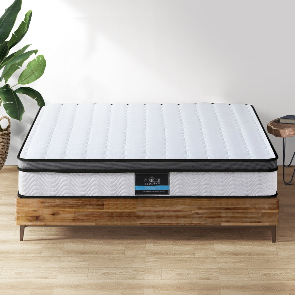 king size mattress, cool gel memory foam, 25cm mattress, Giselle Bedding Sorrento, hypoallergenic mattress, medium-firm mattress, Bonnell spring, breathable mattress, luxury sleep surface