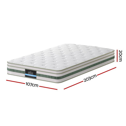Giselle Mint Series King Single mattress with bamboo fabric cover Dust Mite Allergy Solutions Australia