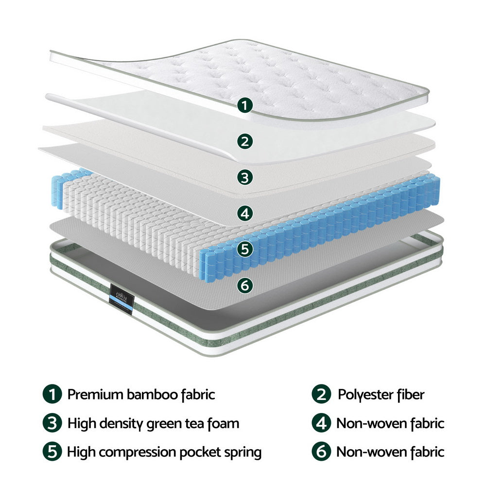 Breathable bamboo fabric King Single mattress for warm climates Dust Mite Allergy Solutions Australia