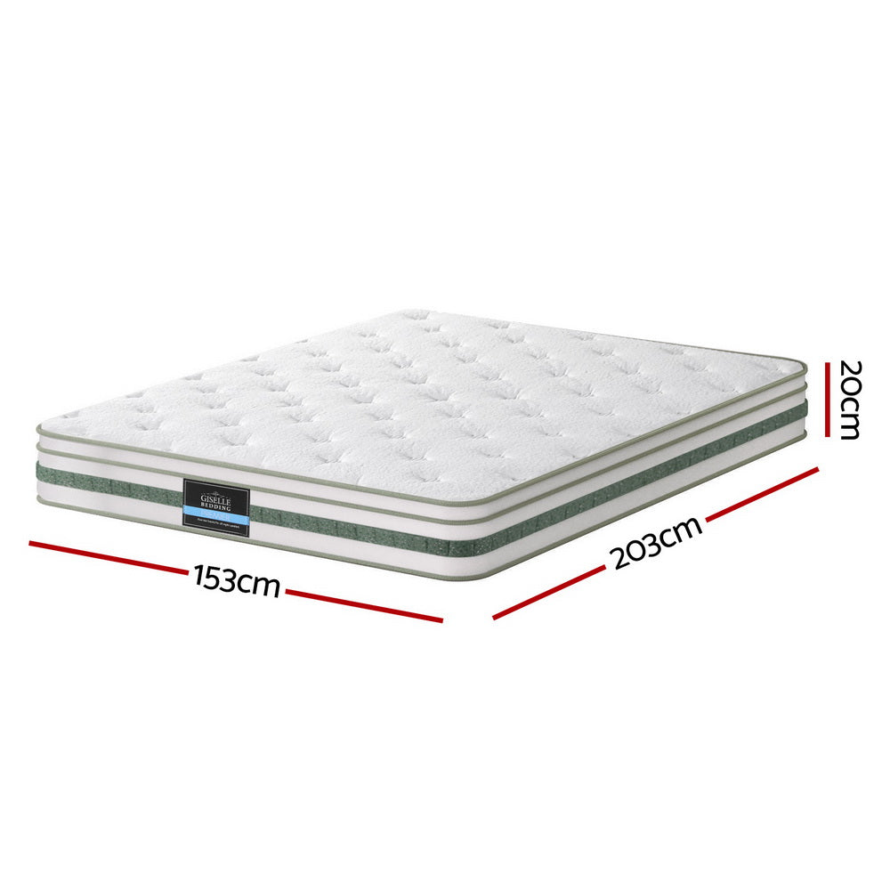 20cm Giselle Mattress Green Tea Mattresses Queen