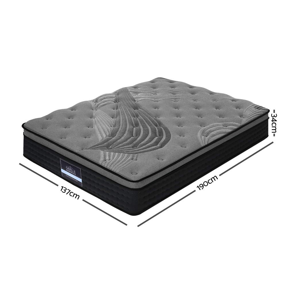 Dust Mite Allergy Solutions Australia; 34cm Euro Top Mattress, medium-firm mattress, bamboo charcoal fabric mattress, high-density foam mattress, plush Euro Top, pocket spring mattress, 5-zoned pocket springs, independent coil system, motion isolation mattress, orthopedic support mattress, breathable mattress cover, hypoallergenic mattress, pressure relief mattress, luxury mattress, durable mattress, ergonomic sleep support, hotel-quality mattress, free shipping, 