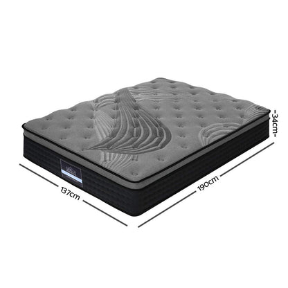 Dust Mite Allergy Solutions Australia; 34cm Euro Top Mattress, medium-firm mattress, bamboo charcoal fabric mattress, high-density foam mattress, plush Euro Top, pocket spring mattress, 5-zoned pocket springs, independent coil system, motion isolation mattress, orthopedic support mattress, breathable mattress cover, hypoallergenic mattress, pressure relief mattress, luxury mattress, durable mattress, ergonomic sleep support, hotel-quality mattress, free shipping, 